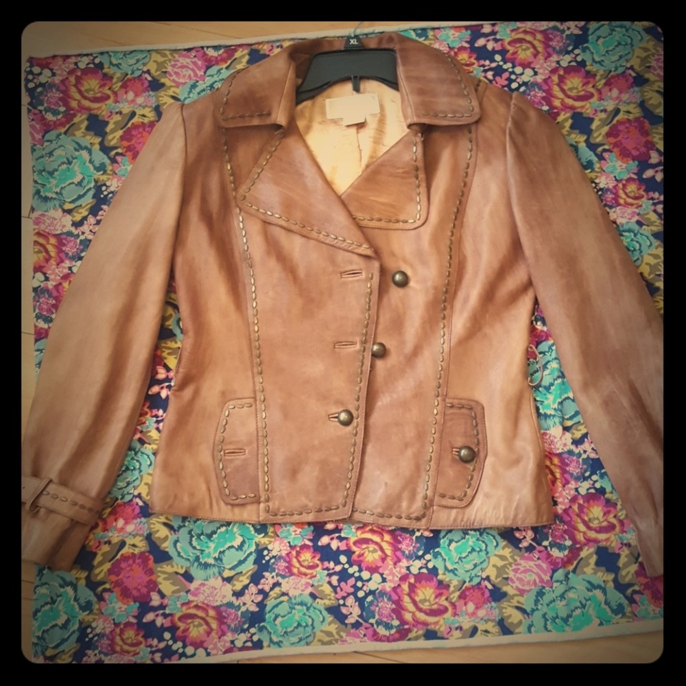 Women's leather Michael kors jacket